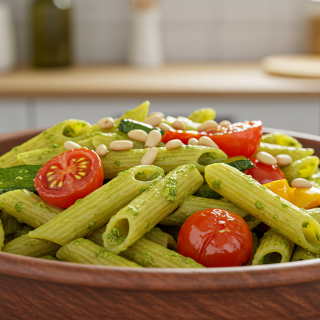 Vegetarian Pesto Penne